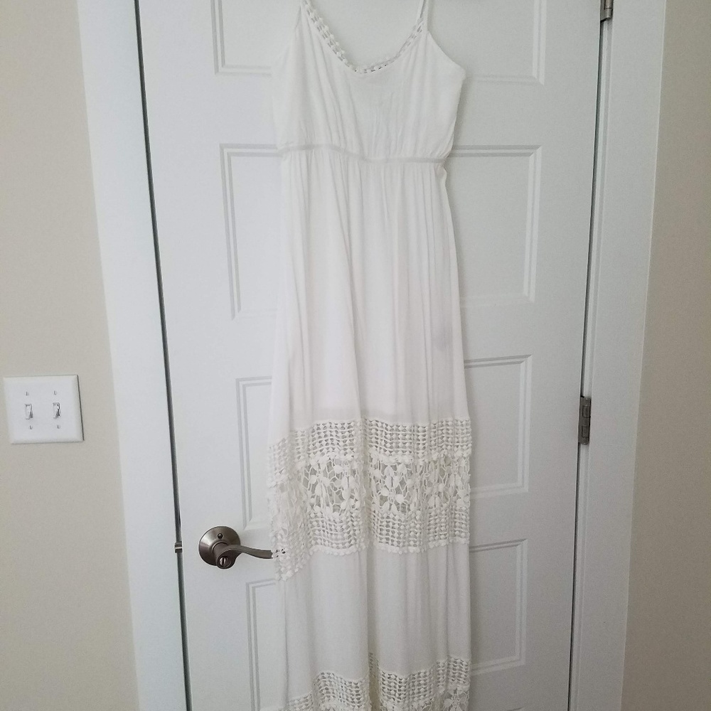 Anthropologie Crochet Lace Maxi Dress, S/M - Picture 3 of 8